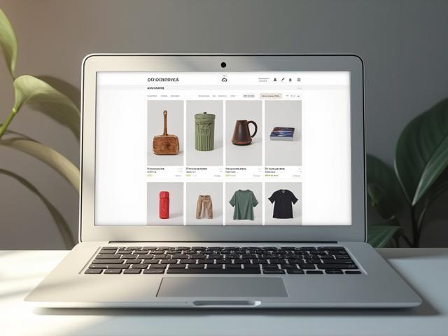 Screenshot of an e-commerce website redesign